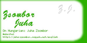 zsombor juha business card